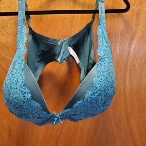EUC Cacique Lane Bryant 46DD Boost plunge bra in Mediterranean green